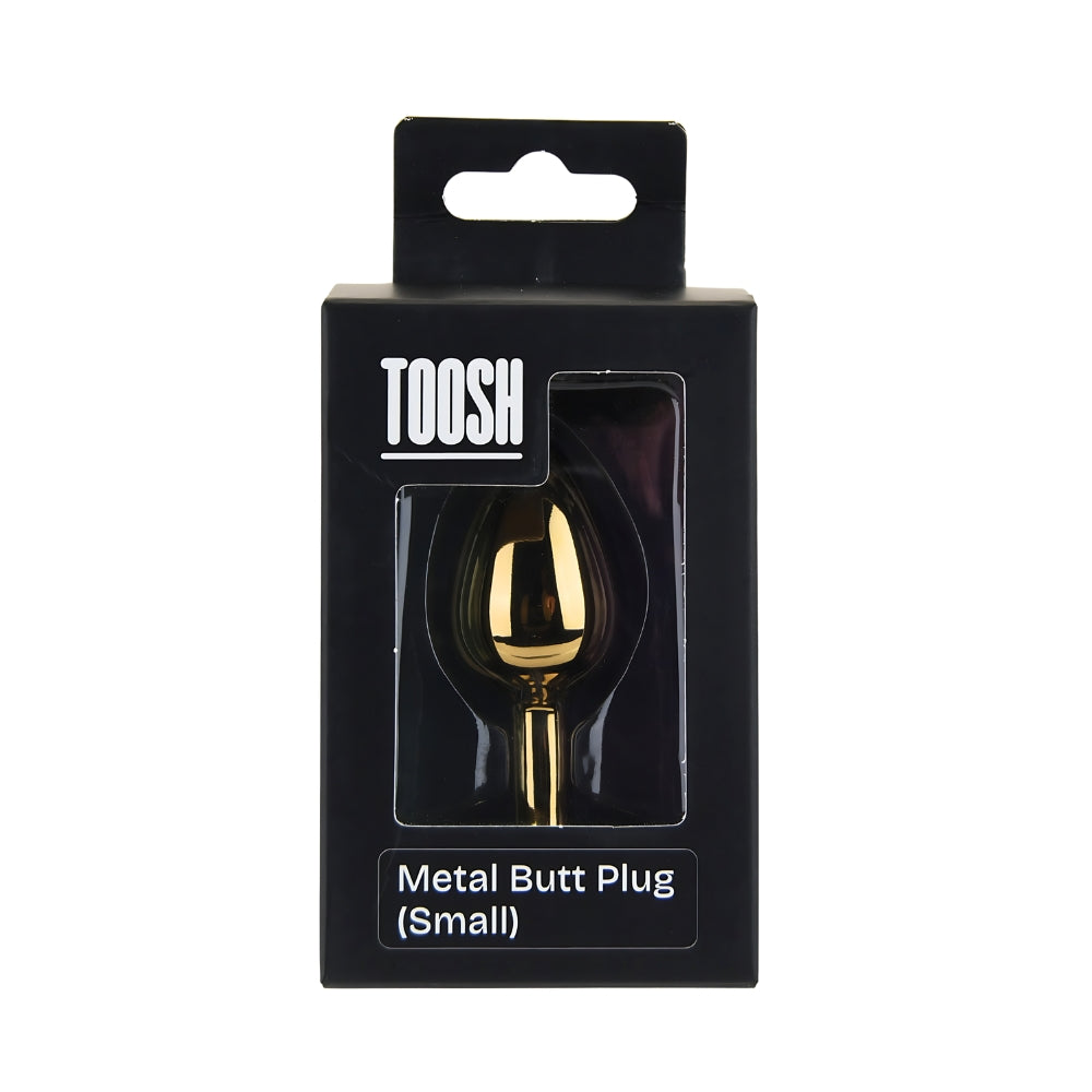 Toosh Gold 2.8 Inch Small Metal Butt Plug (Pink Stone) – Smooth Temperature Play Butt Plug > Anal Range > Jewel Butt Plugs