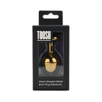 Toosh Heart Shaped Gold 3.2 Inch with Red Stone Medium – Jewelled Butt Plug > Anal Range > Jewel Butt Plugs