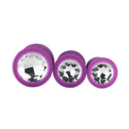 Toosh Silicone Butt Plug Set of 3 (Purple Clear Stone) – Smooth Surface Butt Plugs > Anal Range > Jewel Butt Plugs