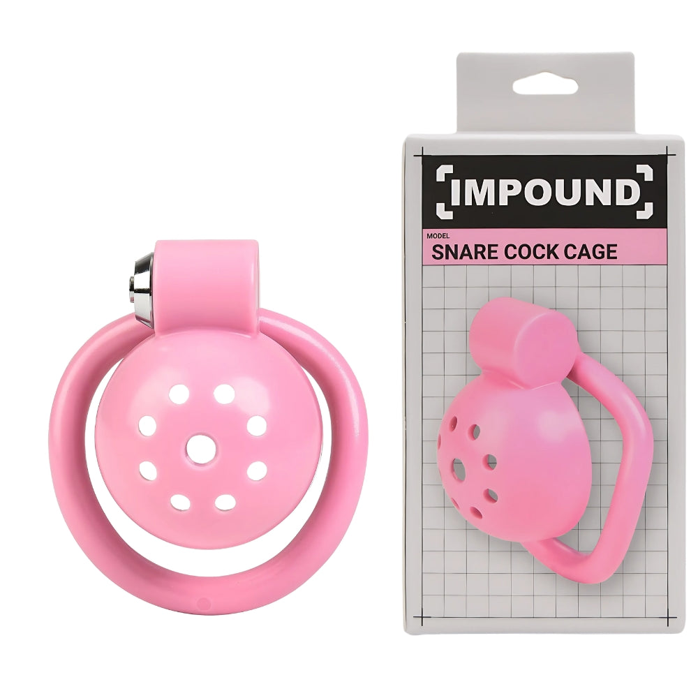 Impound Snare – Male Chastity Cage with Multiple Base Rings > Bondage Gear > Male Chastity