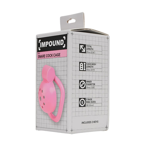 Impound Snare – Male Chastity Cage with Multiple Base Rings > Bondage Gear > Male Chastity