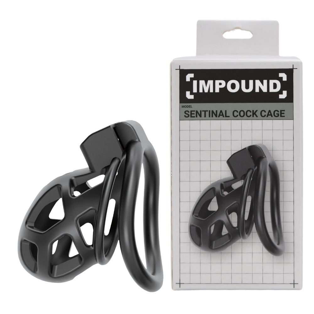 Impound Sentinal Cock Cage – Male Chastity Cage with Multiple Ring Sizes > Bondage Gear > Male Chastity