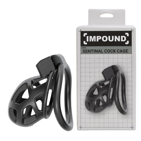 Impound Sentinal Cock Cage – Male Chastity Cage with Multiple Ring Sizes > Bondage Gear > Male Chastity