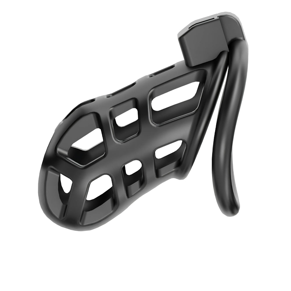 Impound Titan (Black) – Chastity Cage with Multiple Base Rings Secondary image