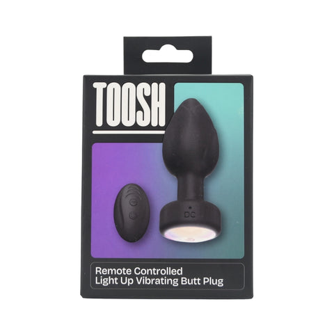 Toosh Remote Controlled Light Up Vibrating Butt Plug – Remote-Controlled Vibrating Butt Plug Butt Plugs - Vibrating