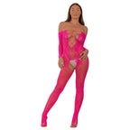 Lace by LJ Lace Up Front Crotchless Bodystocking – Sheer Bodystocking > Clothes > Bodies and Playsuits