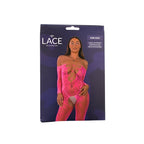 Lace by LJ Lace Up Front Crotchless Bodystocking – Sheer Bodystocking > Clothes > Bodies and Playsuits