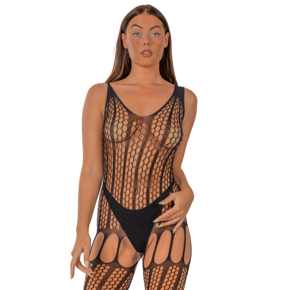 Lace by LJ Crochet Bodystocking with Lace Up Back – Bodystocking Default Title > Clothes > Bodies and Playsuits