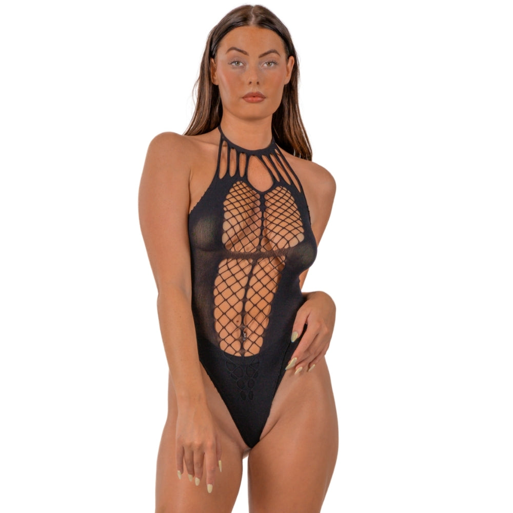 Lace by LJ Strappy Halter Teddy – Seductive Lingerie Default Title > Clothes > Teddies