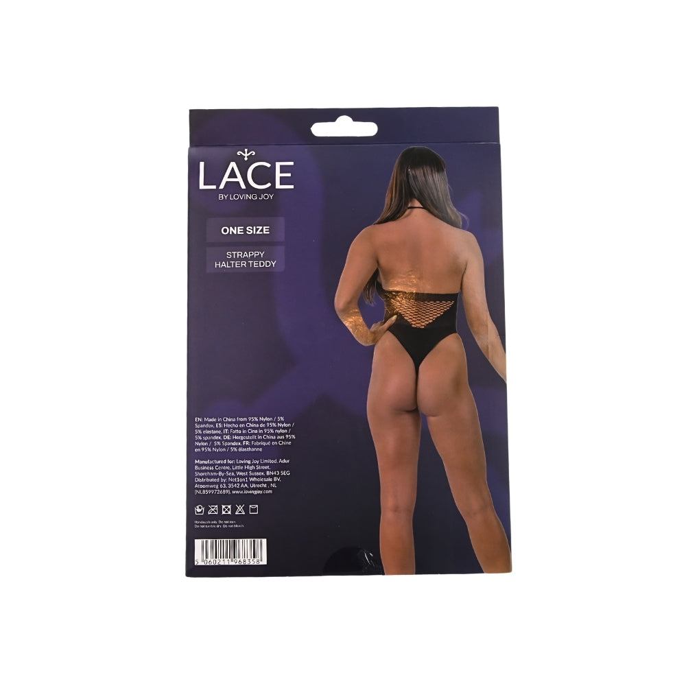Lace by LJ Strappy Halter Teddy – Seductive Lingerie > Clothes > Teddies