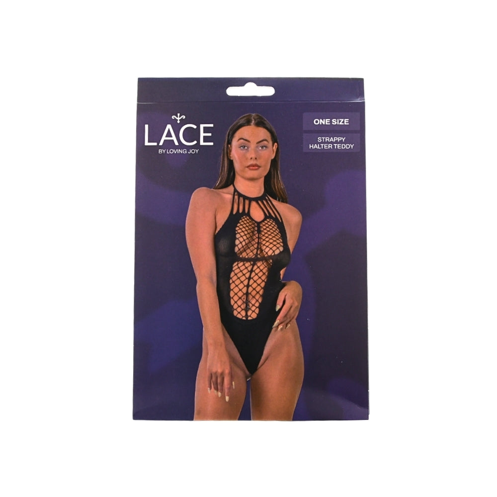 Lace by LJ Strappy Halter Teddy – Seductive Lingerie > Clothes > Teddies