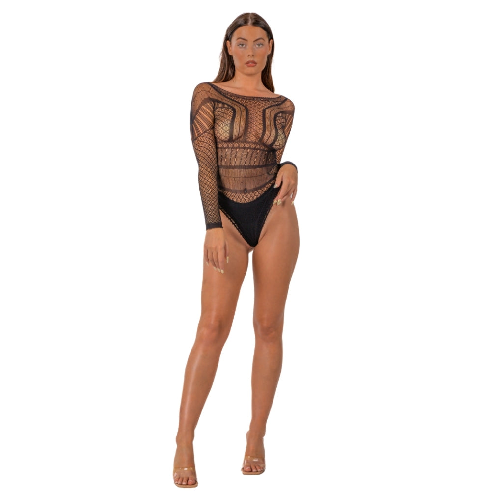 Lace by LJ Seamless Long Sleeved Bodysuit – Lace Lingerie > Clothes > Bodies and Playsuits