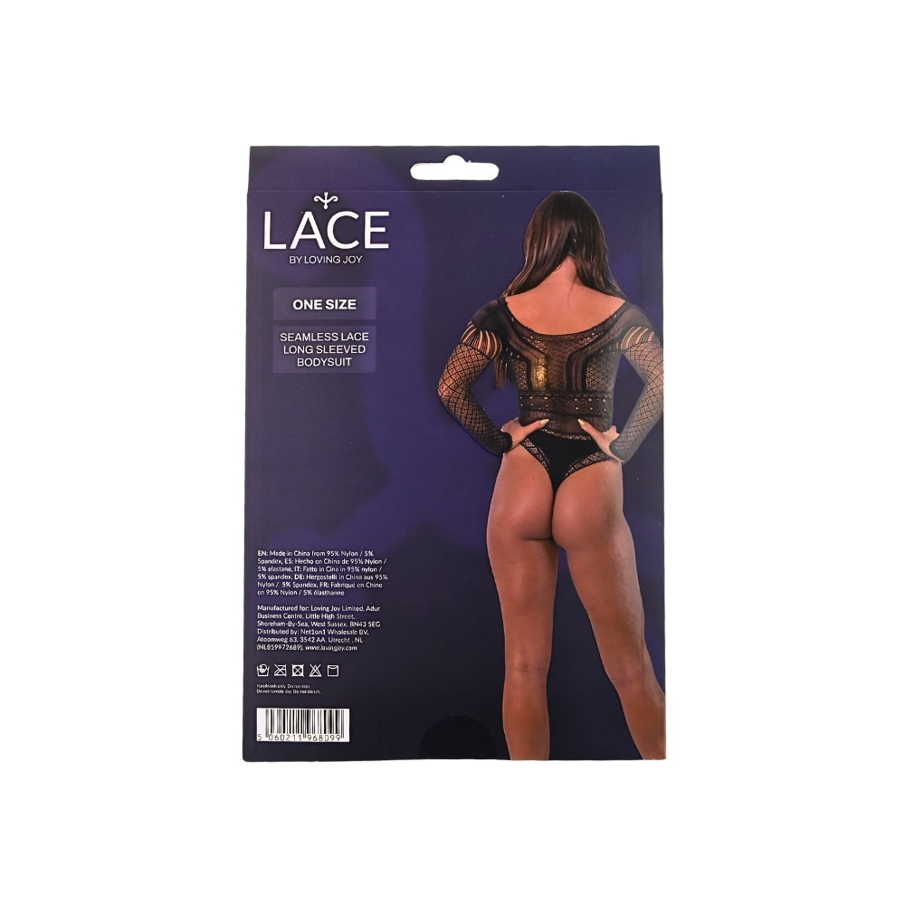 Lace by LJ Seamless Long Sleeved Bodysuit – Lace Lingerie > Clothes > Bodies and Playsuits