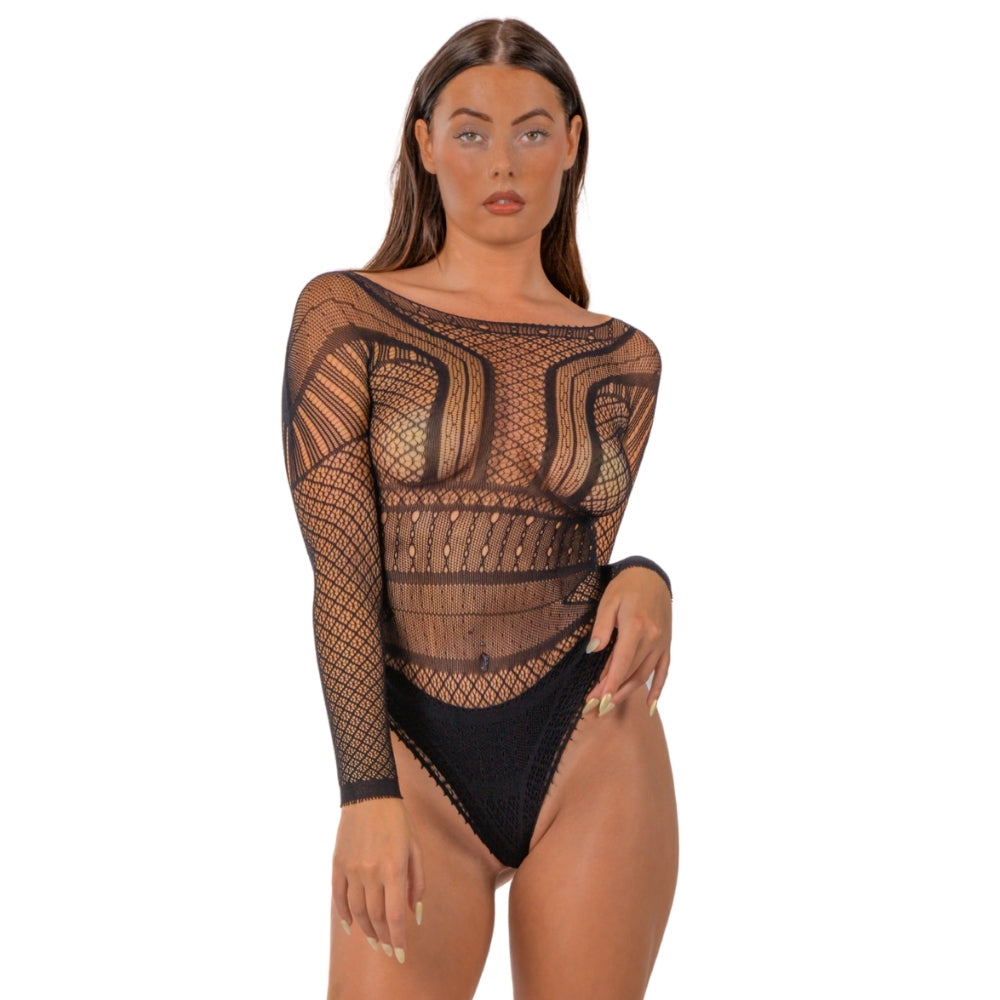 Lace by LJ Seamless Long Sleeved Bodysuit – Lace Lingerie Default Title > Clothes > Bodies and Playsuits