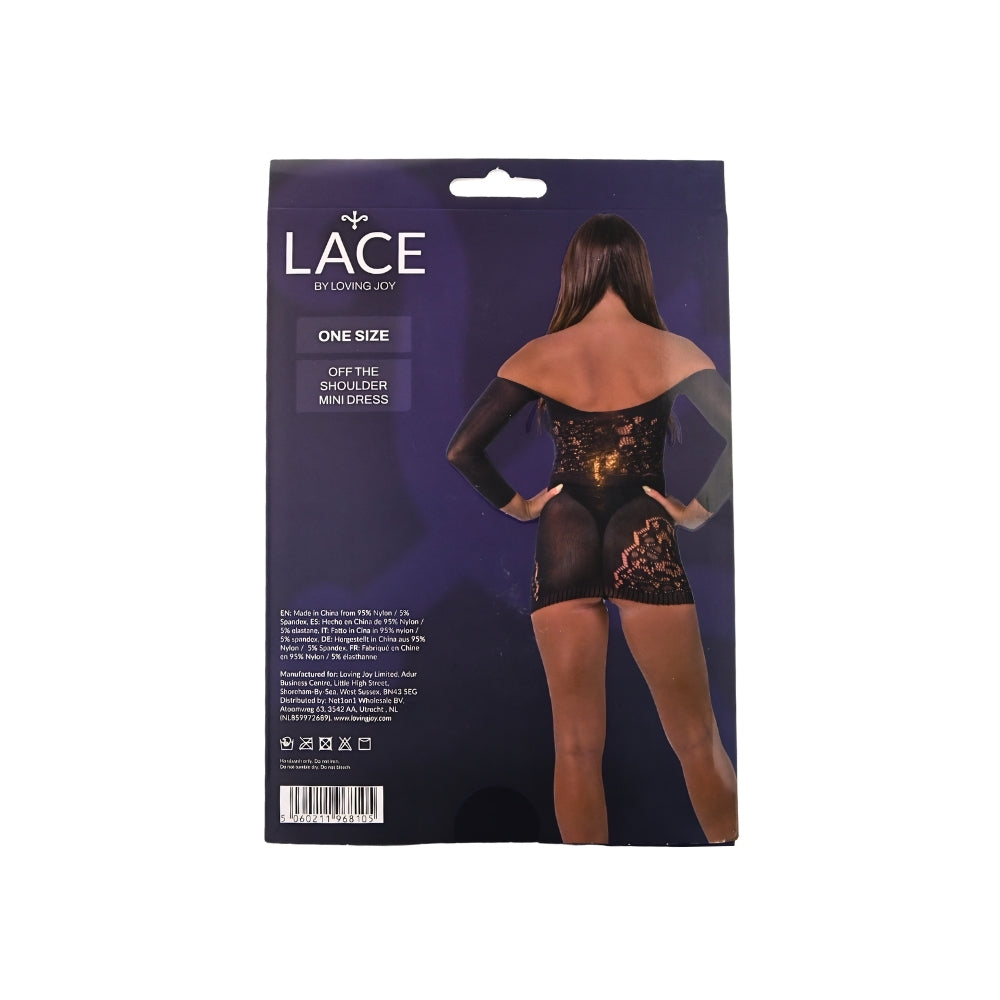 Lace by LJ Off the Shoulder Mini Dress – Women's Lingerie > Clothes > Dresses and Chemises