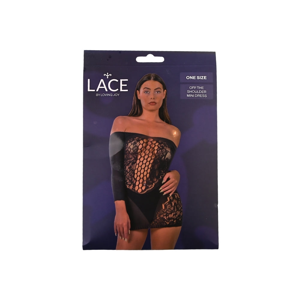Lace by LJ Off the Shoulder Mini Dress – Women's Lingerie > Clothes > Dresses and Chemises