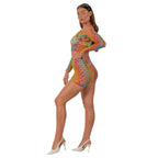 Lace by LJ Rainbow Crop Top and Mini Skirt Set – Festival Lingerie > Clothes > Lingerie Sets