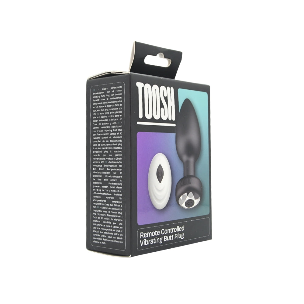 Toosh Remote Controlled Silicone Vibrating Butt Plug – Remote-Controlled Silicone Butt Plug > Anal Range > Vibrating Butt Plugs