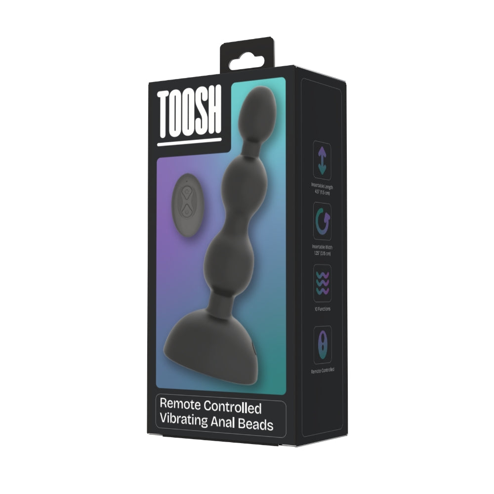 Toosh Remote Controlled Vibrating Anal Beads – Remote-Controlled Anal Toy > Anal Range > Anal Beads