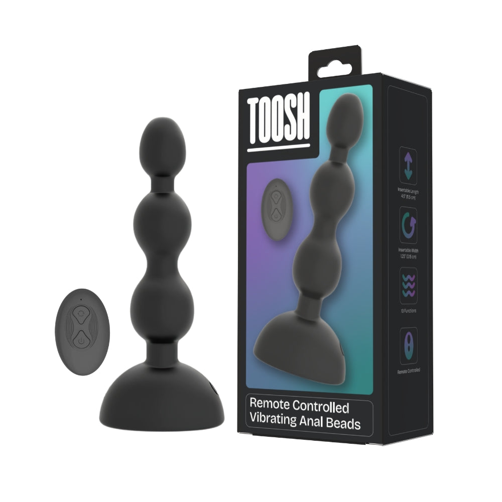 Toosh Remote Controlled Vibrating Anal Beads – Remote-Controlled Anal Toy > Anal Range > Anal Beads