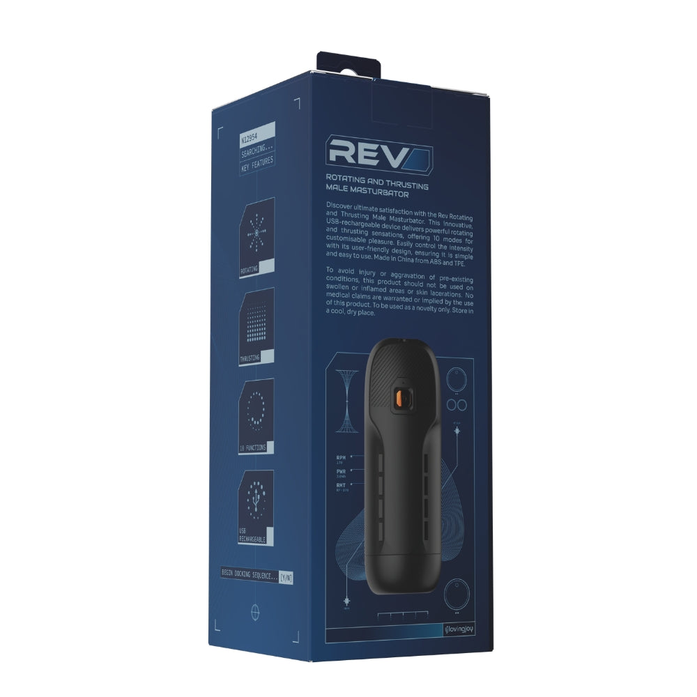 Rev Rotating and Thrusting Male Masturbator – USB Rechargeable Male Masturbator > Sex Toys For Men > Masturbators > Vibrating
