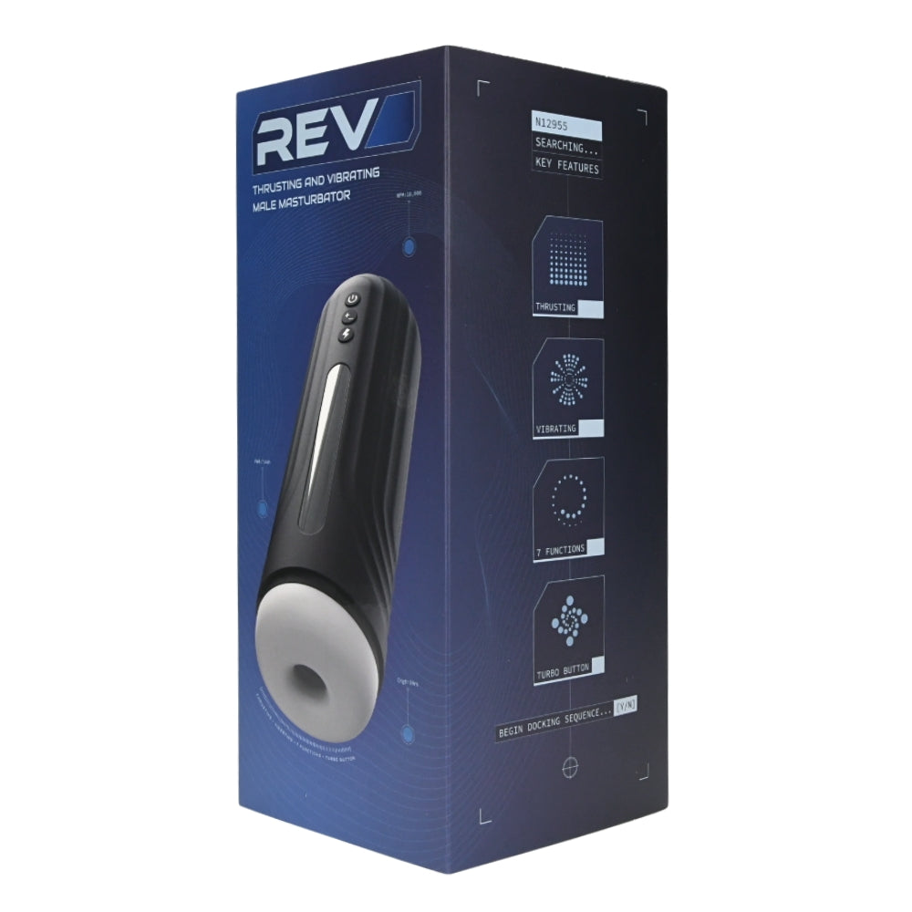 Rev Thrusting and Vibrating Male Masturbator – USB Rechargeable Masturbator > Sex Toys For Men > Masturbators Premium