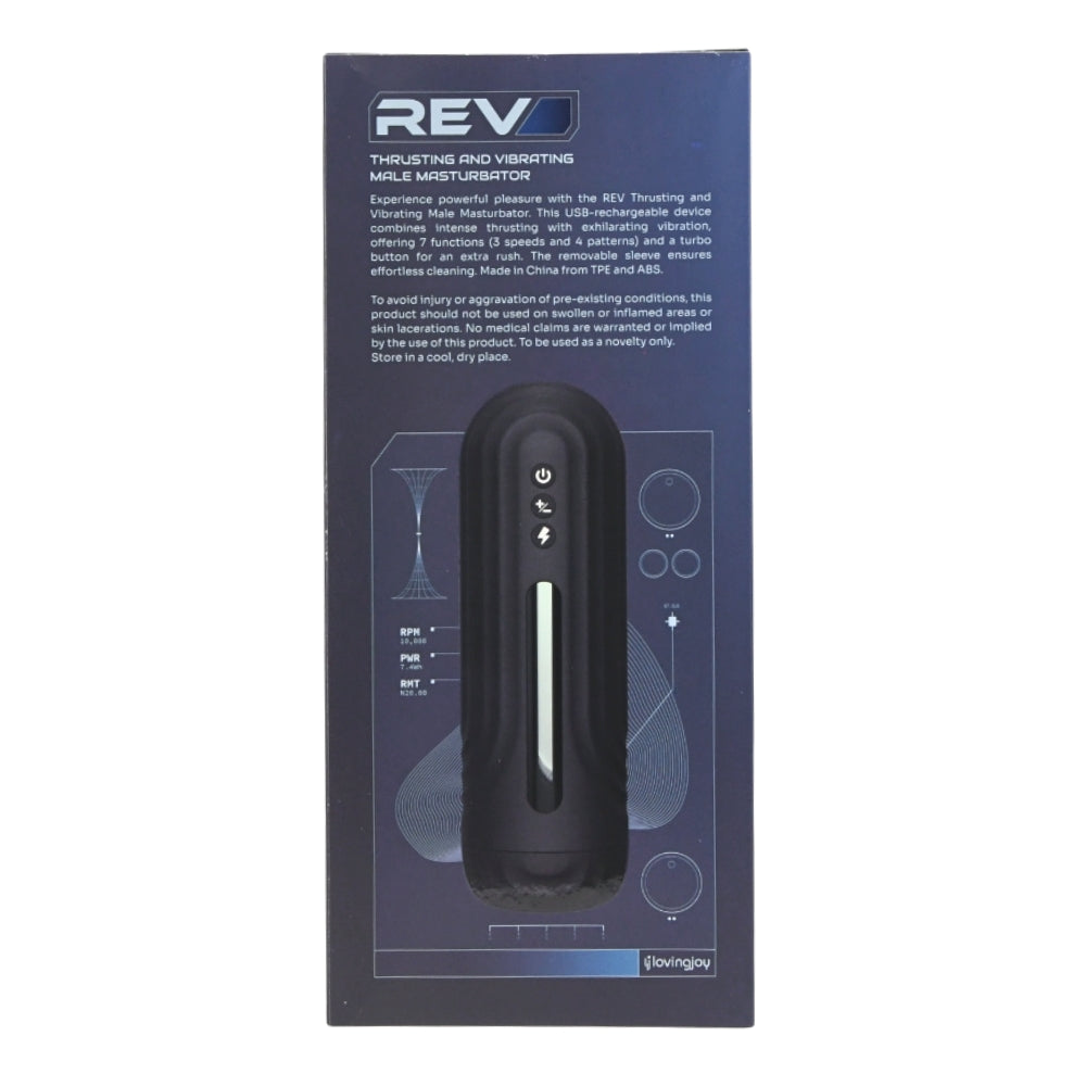 Rev Thrusting and Vibrating Male Masturbator – USB Rechargeable Masturbator > Sex Toys For Men > Masturbators Premium