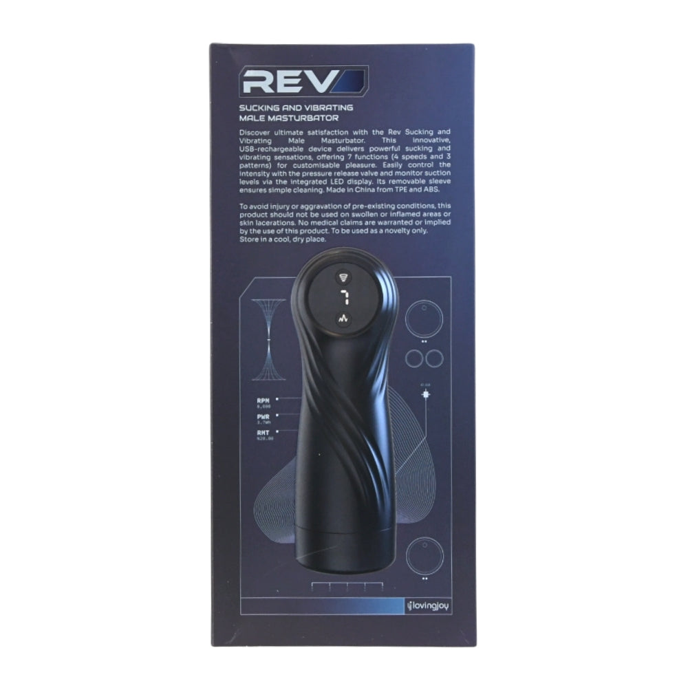 Rev Sucking and Vibrating Male Masturbator – USB Rechargeable Male Masturbator > Sex Toys For Men > Masturbators > Vibrating