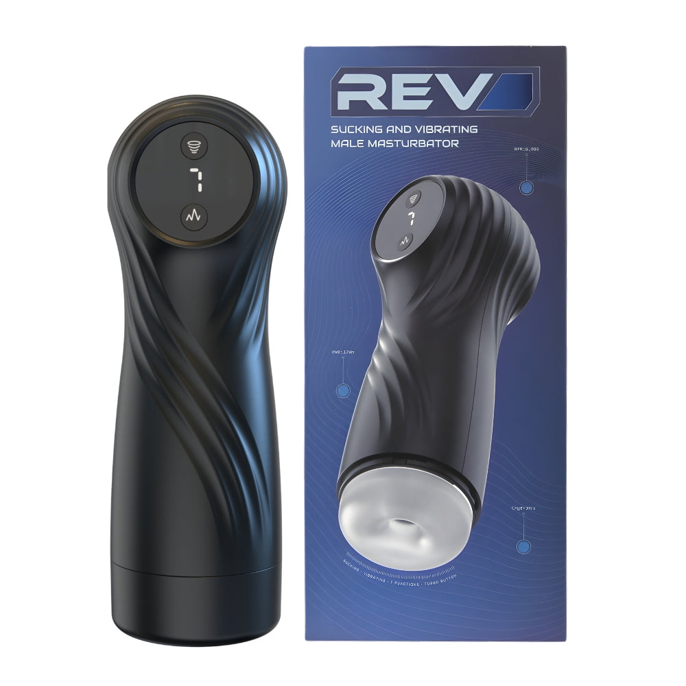 Rev Sucking and Vibrating Male Masturbator – USB Rechargeable Male Masturbator > Sex Toys For Men > Masturbators > Vibrating