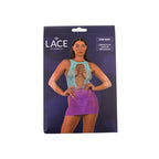 Lace By LJ Ombre Faux Lace-Up Mini Dress > Clothes > Dresses and Chemises