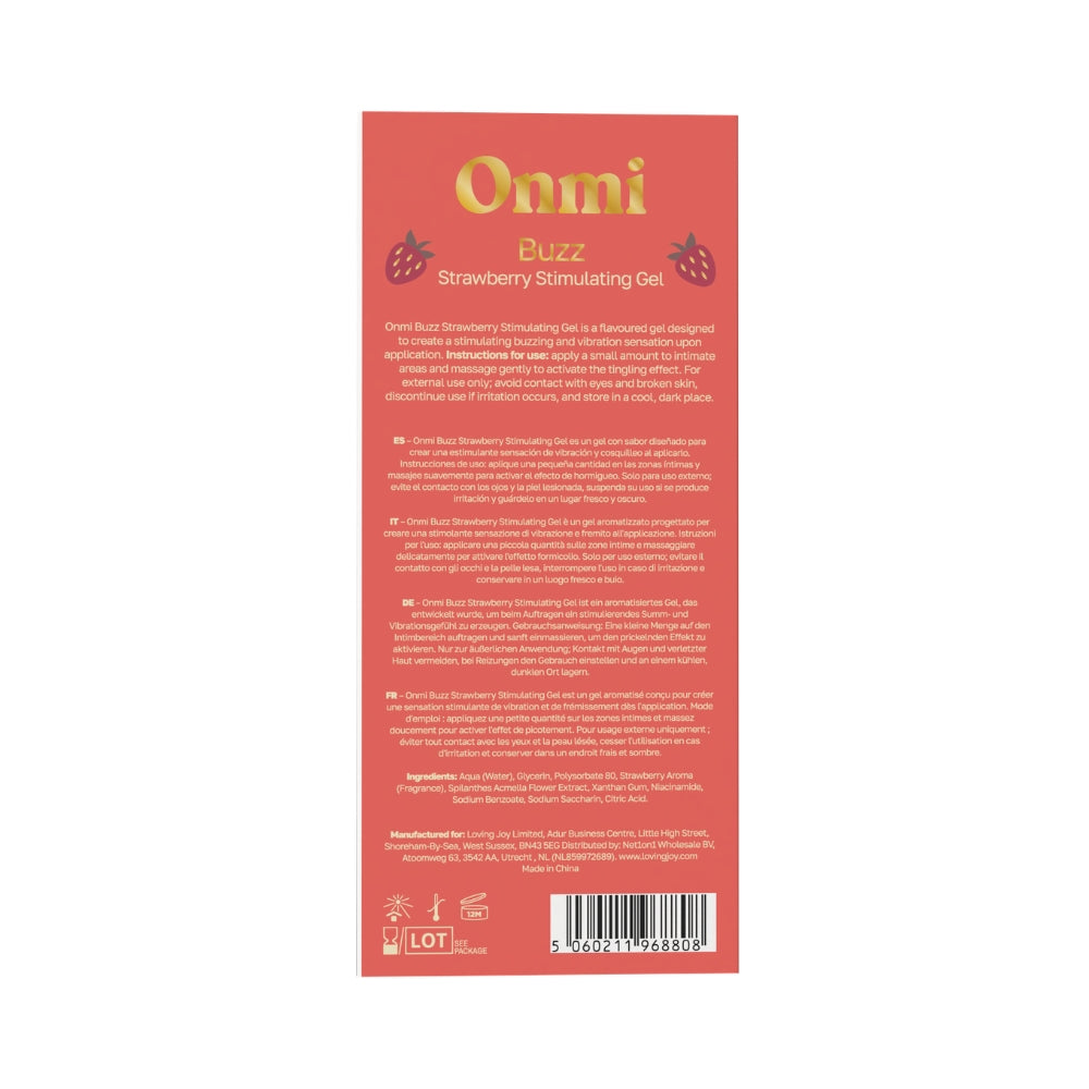 Onmi Buzz Strawberry Liquid Vibrator – Warming 30ml Gel Vibrator > Essentials > Womens Enhancers