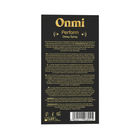 Onmi Perform Delay Spray 15ml – Sensitivity Control Delay Spray > Essentials > Mens Enhancers