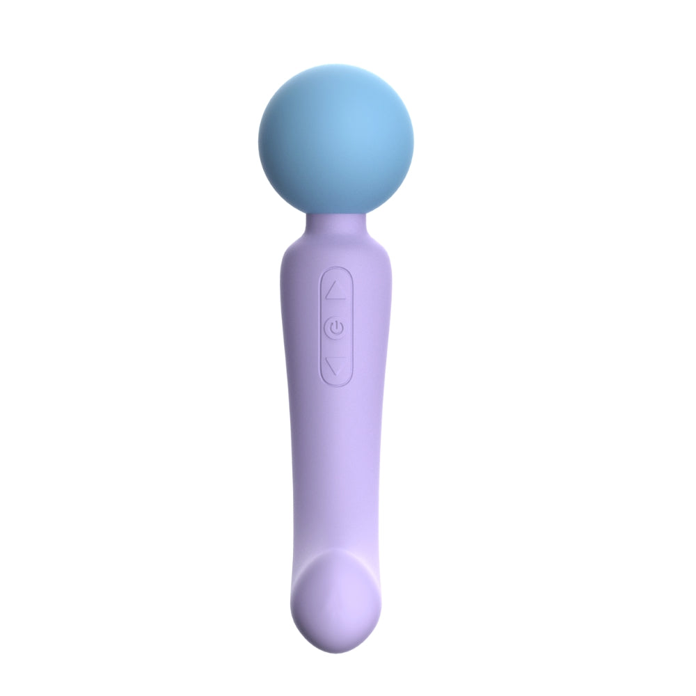 Mina Flow Dual-Ended Wand Vibrator – Curved G-Spot Silicone 11.3cm Insertable Length Wand Vibrators