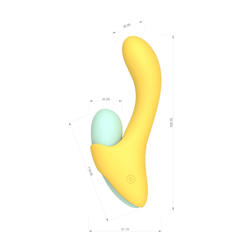 Mina Bloom 2 in 1 Rabbit Vibrator – Rechargeable Silicone 10.7cm Length > Vibrators > Ladies > Rabbit
