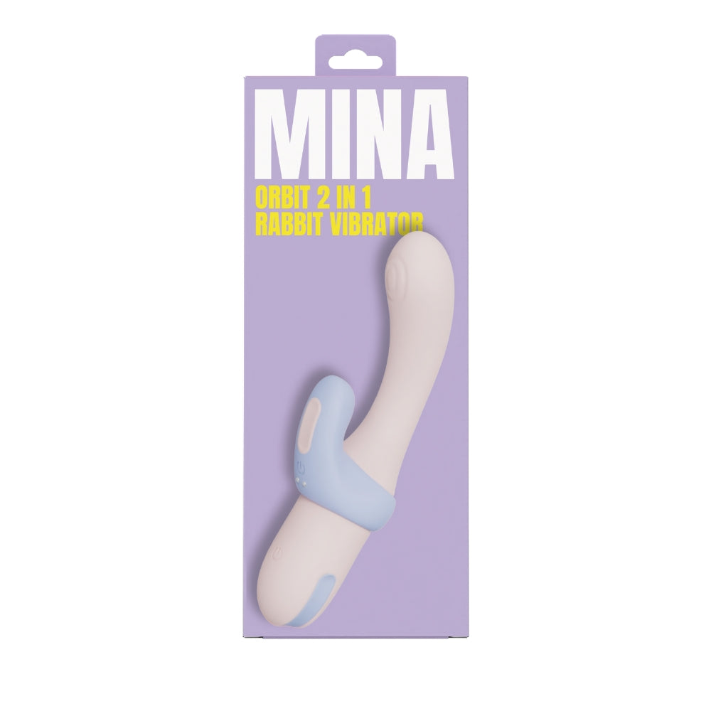 Mina Orbit 2 in 1 Rabbit Vibrator – USB Rechargeable 12cm Insertable Length > Vibrators > Ladies > Rabbit