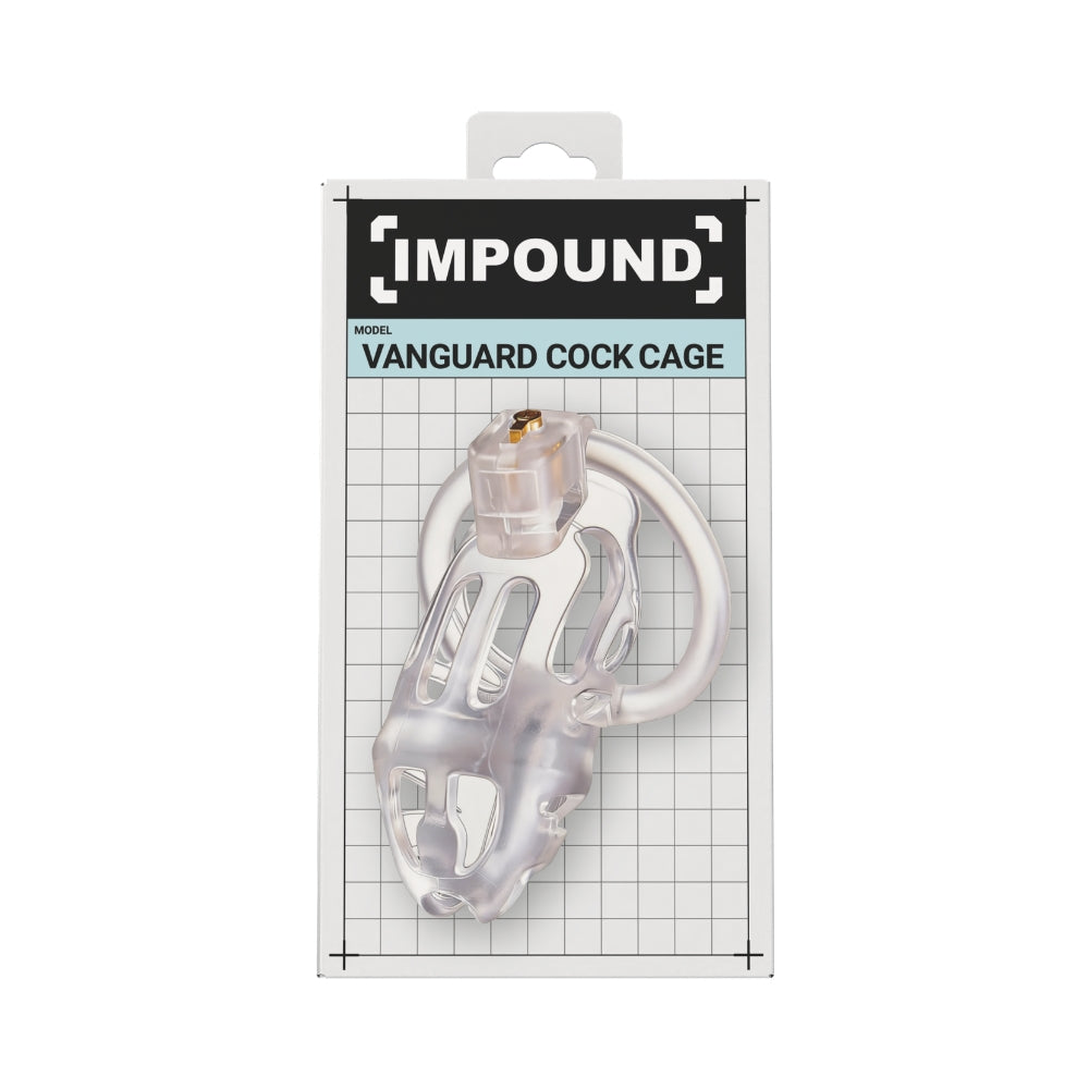 Impound Vanguard – 4.1 Inch Chastity Cage with Base Rings > Bondage Gear > Male Chastity