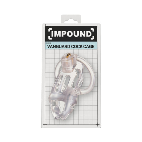 Impound Vanguard – 4.1 Inch Chastity Cage with Base Rings > Bondage Gear > Male Chastity