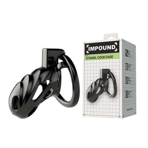 Impound Citadel – Chastity Cage with Multiple Base Rings > Bondage Gear > Male Chastity
