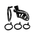Impound Curfew – Chastity Cage with Multiple Base Rings 78mm Length > Bondage Gear > Male Chastity