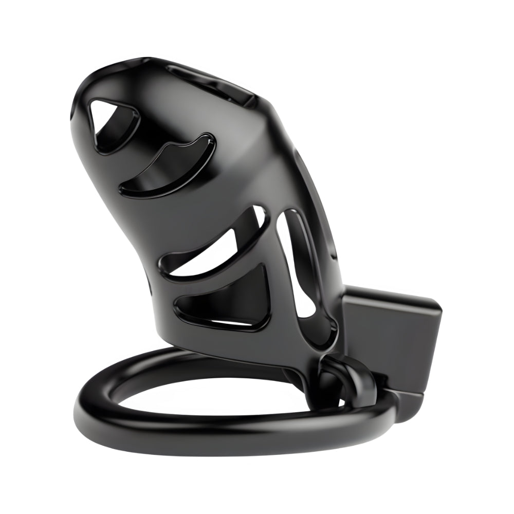 Impound Curfew – Chastity Cage with Multiple Base Rings 78mm Length > Bondage Gear > Male Chastity