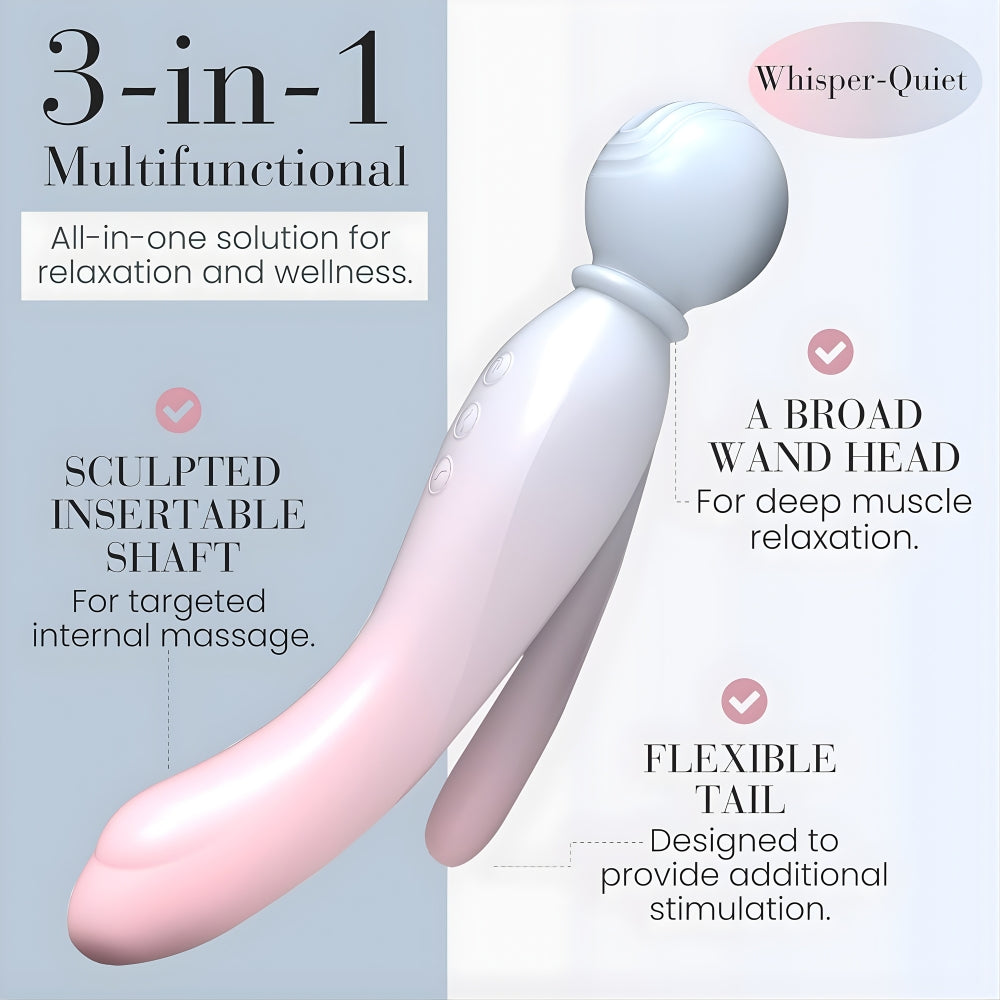 MYLO 3-in-1 Body Wand Massager Air > Sex Toys > Massage Wands