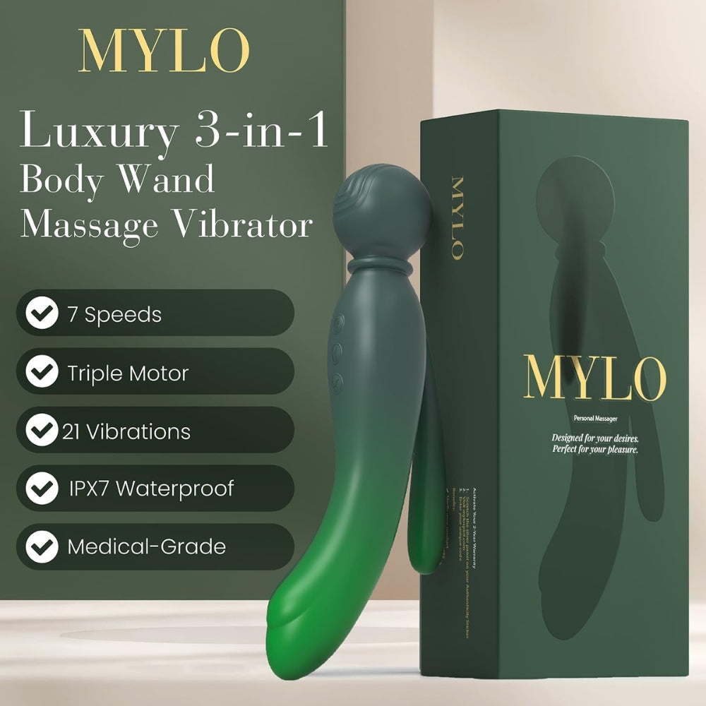 MYLO 3-in-1 Body Wand Massager Earth Secondary image