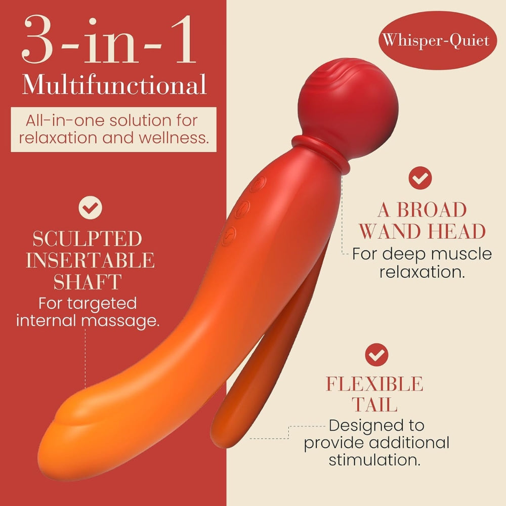 MYLO 3-in-1 Body Wand Massager Fire > Sex Toys > Massage Wands