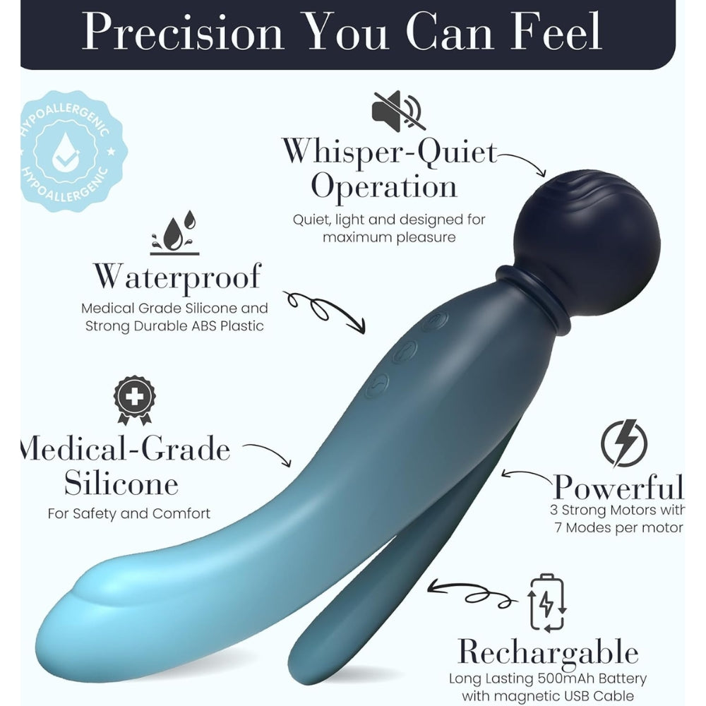 MYLO 3-in-1 Body Wand Massager Water > Sex Toys > Massage Wands
