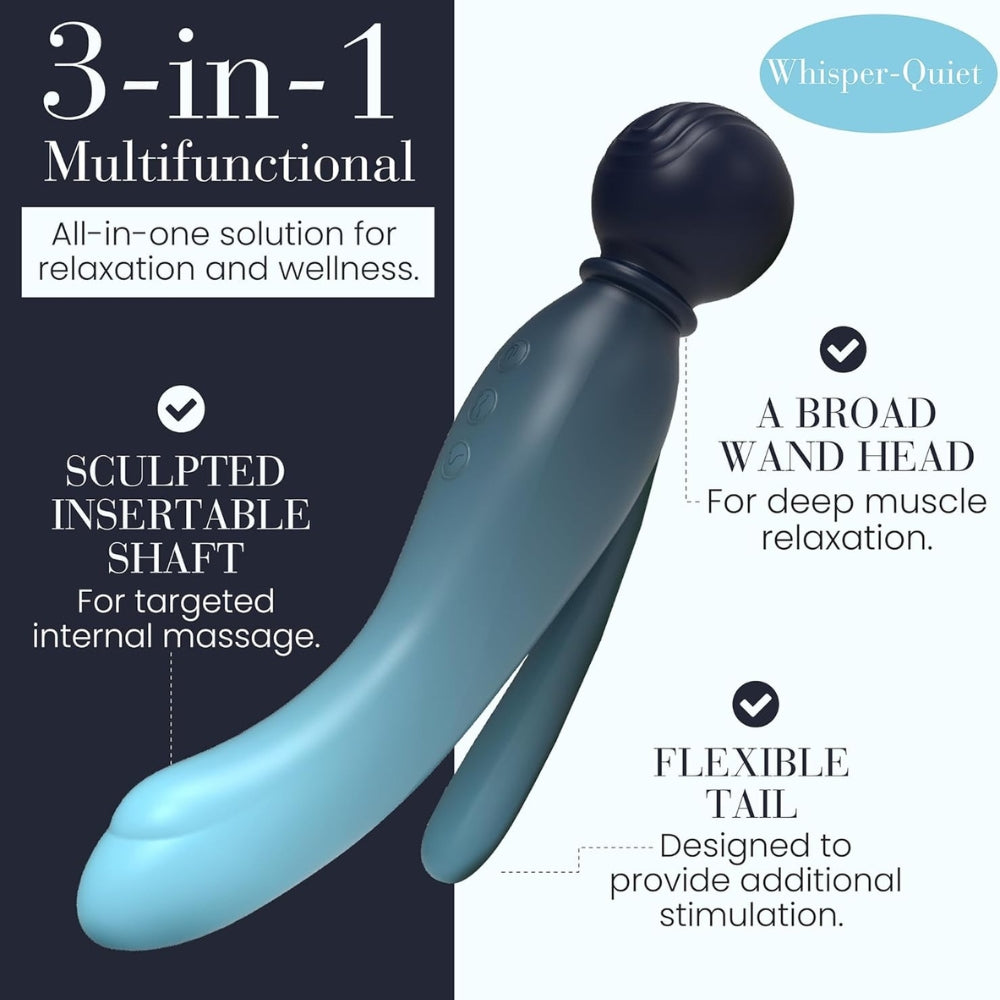 MYLO 3-in-1 Body Wand Massager Water > Sex Toys > Massage Wands