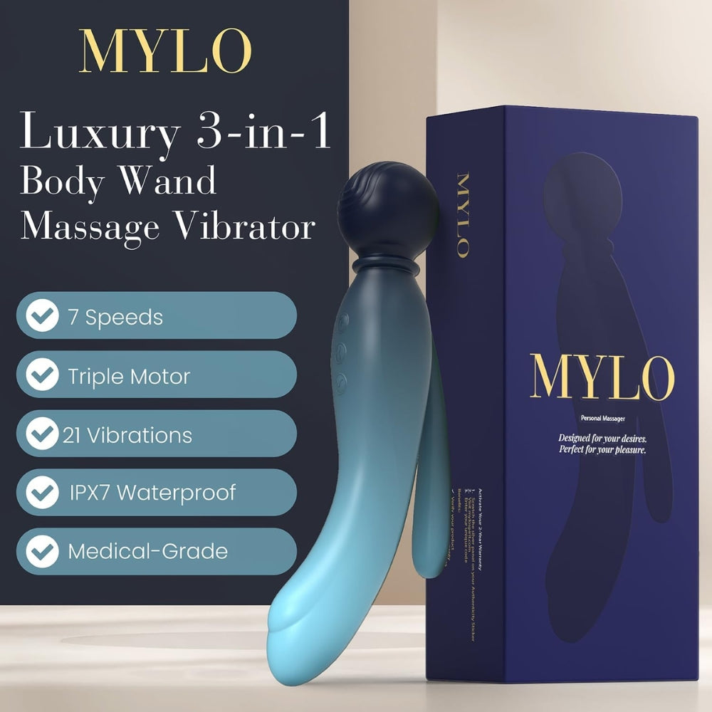 MYLO 3-in-1 Body Wand Massager Water Default Title > Sex Toys > Massage Wands