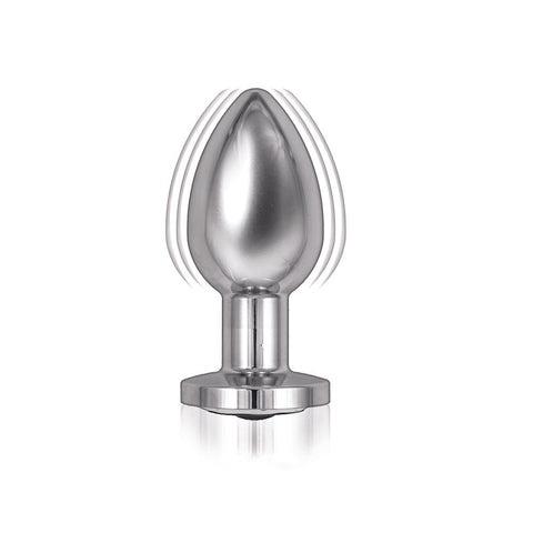 Ass Sation Remote Vibrating Butt Plug Silver > Anal Range > Vibrating Buttplug