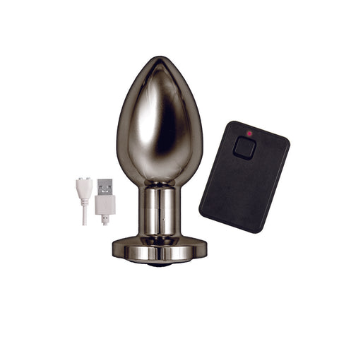 Ass Sation Remote Vibrating Butt Plug Black > Anal Range > Vibrating Buttplug