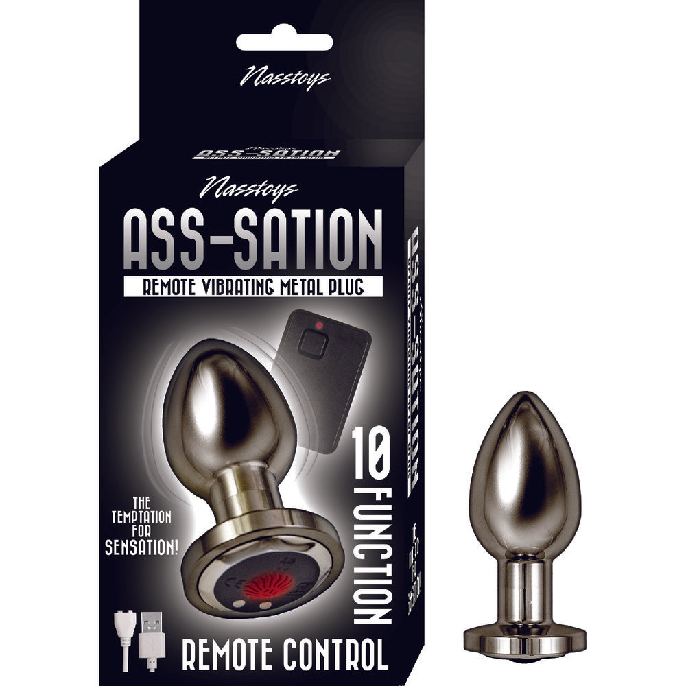 Ass Sation Remote Vibrating Butt Plug Black > Anal Range > Vibrating Buttplug