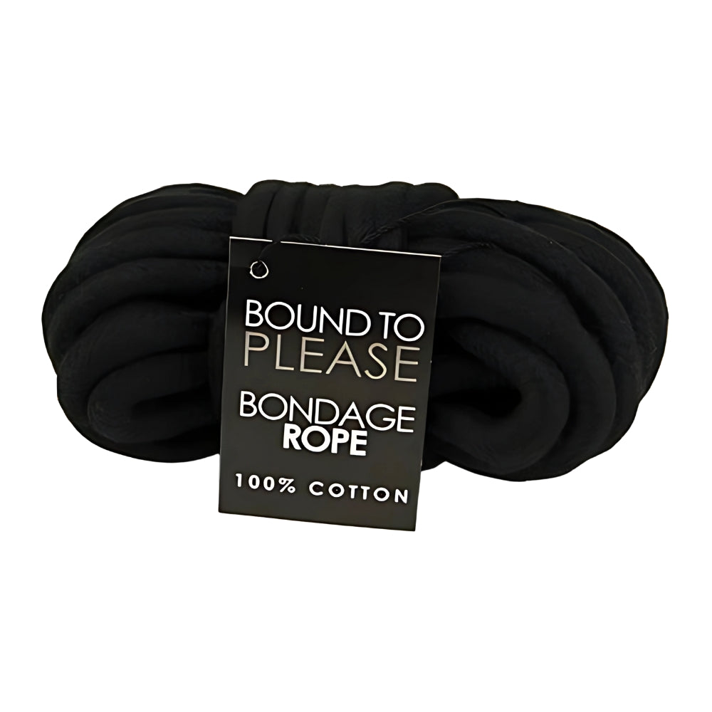 Bound to Please Bondage Rope (Black) – Durable Soft Bondage Rope Rope